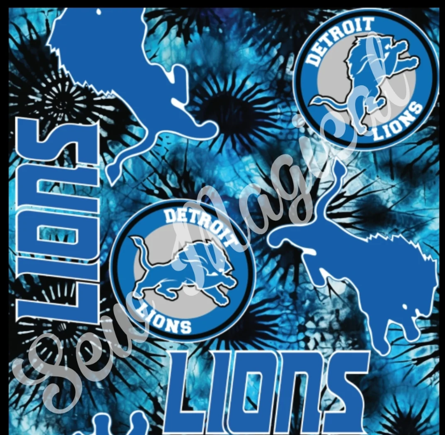 Lions Tie-Dye - Luxury Minky Blanket (PRE-ORDER)