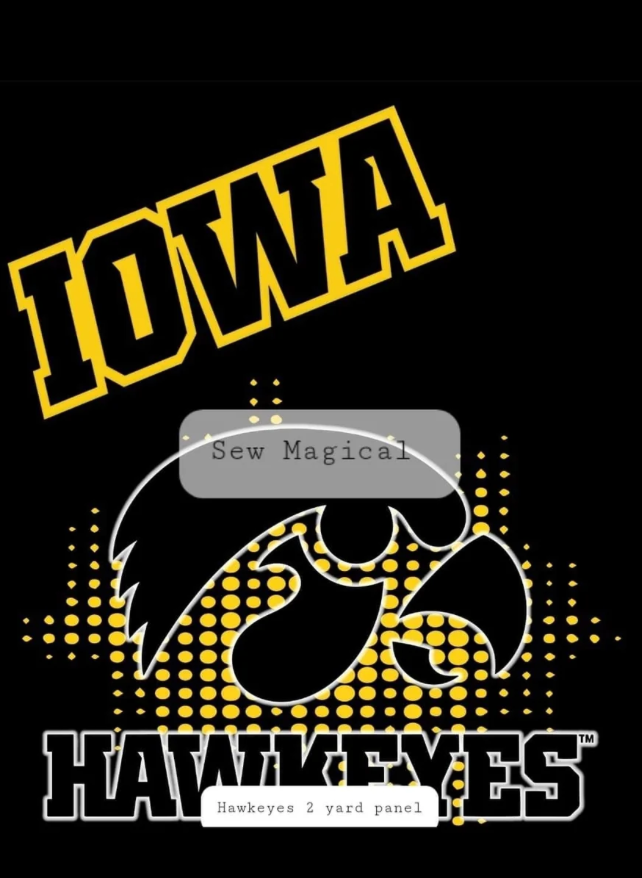IOWA blk panel - Adult Luxury Minky Blanket * 56x70" *- PRE-ORDER