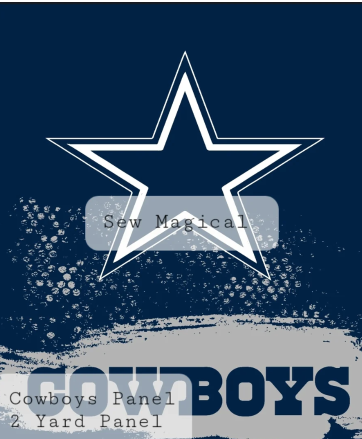 Cowboys NAVY panel - Adult Luxury Minky Blanket * 56x70" *- PRE-ORDER