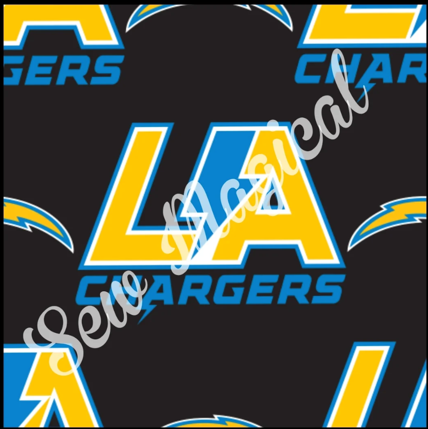 LA Chargers Blk - Luxury Minky Blanket (PRE-ORDER)
