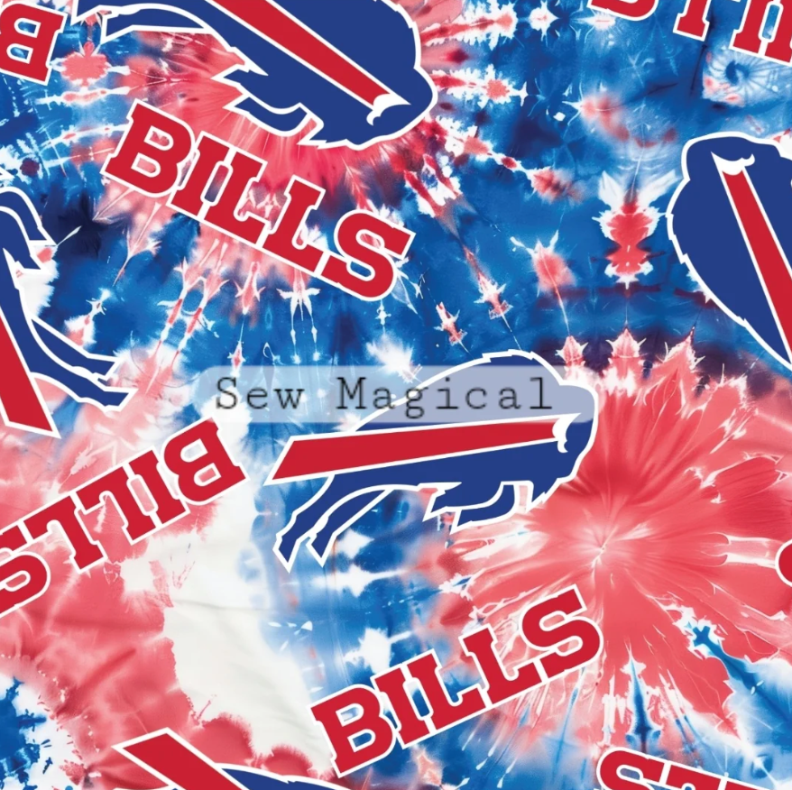 Bills Tie-Dye2 - Luxury Minky Blanket (PRE-ORDER)