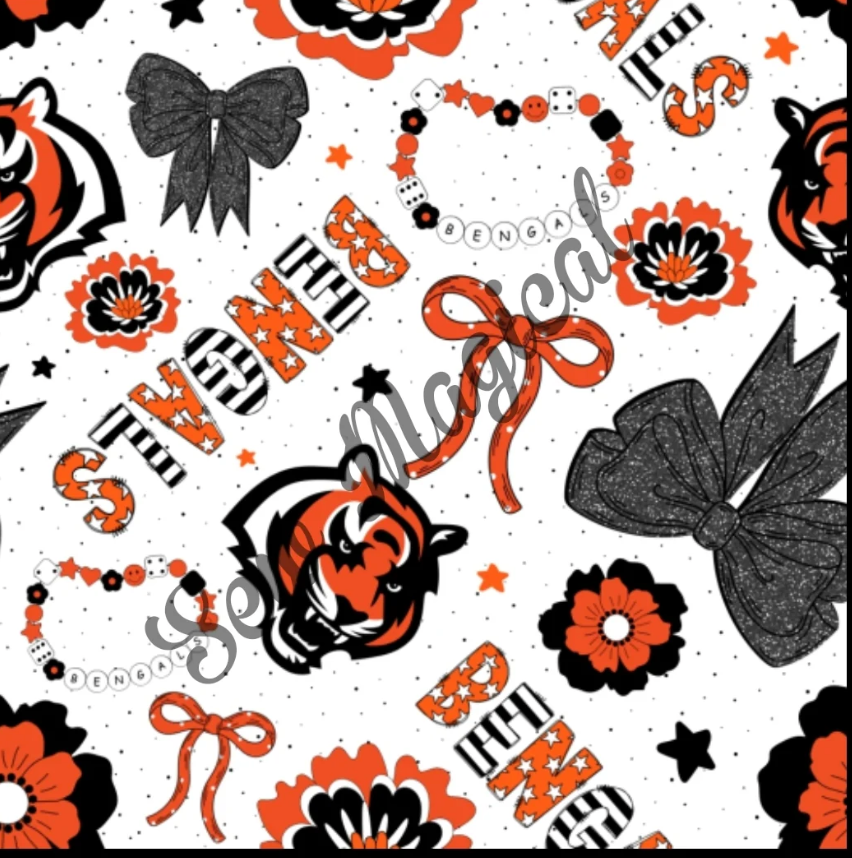 Bengals Bows - Luxury Minky Blanket (PRE-ORDER)