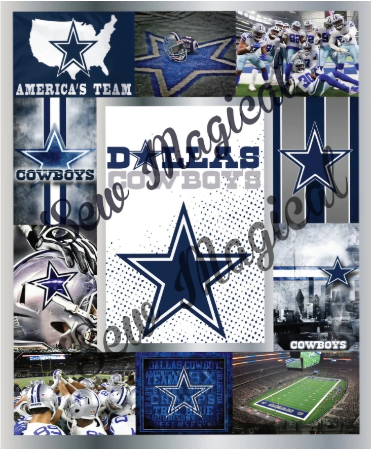 America's Team Cowboys - Adult Luxury Minky Blanket * 56x70" *- PRE-ORDER