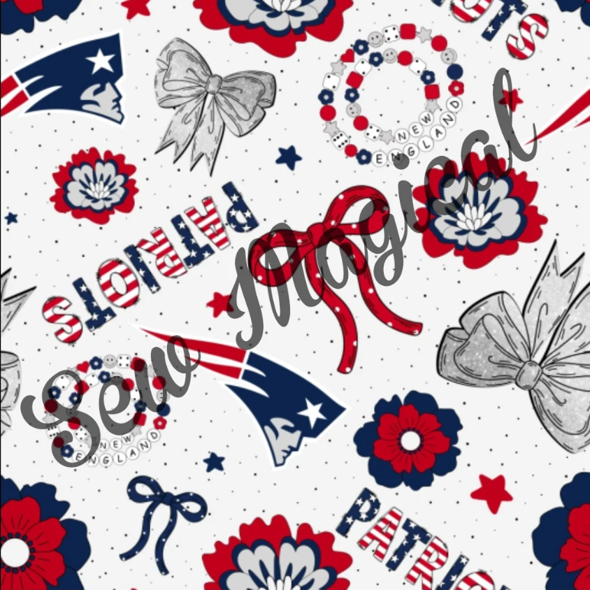 Patriots Bows - Luxury Minky Blanket (PRE-ORDER)