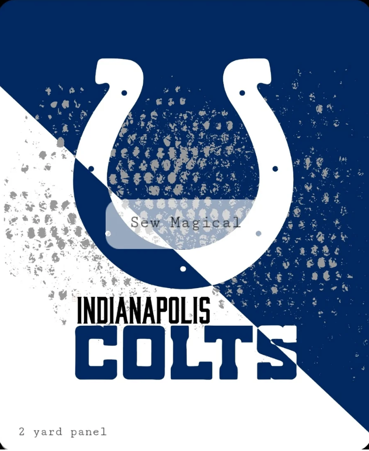 Colts 1 - Adult Luxury Minky Blanket * 56x70" *- PRE-ORDER