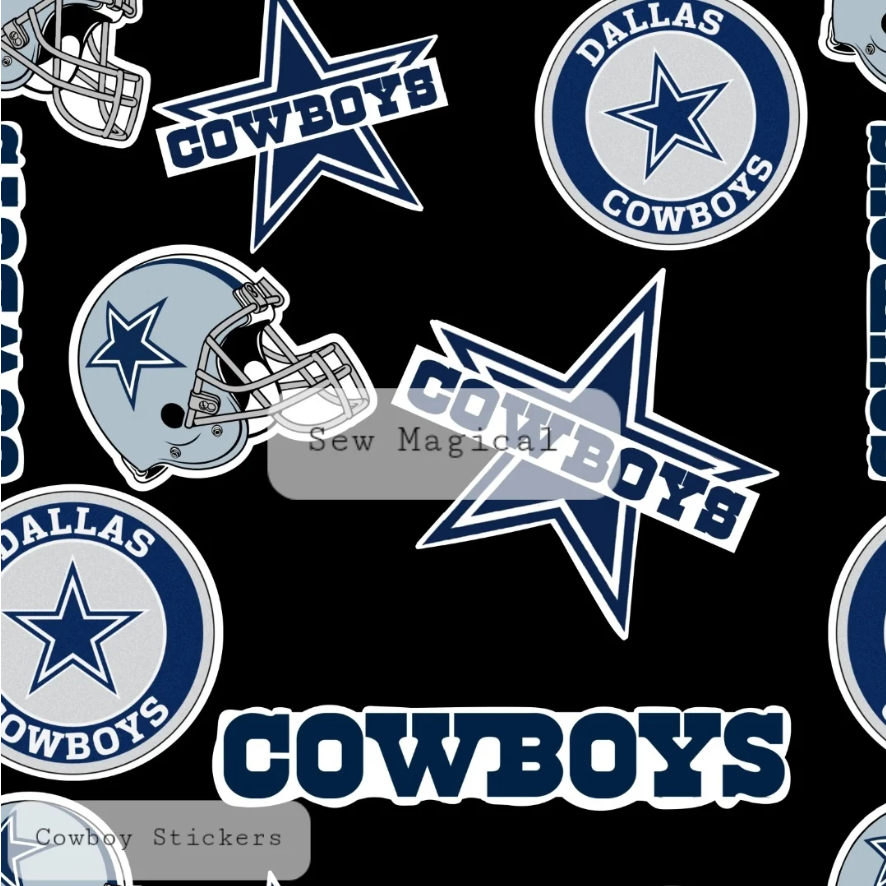 Cowboy Stickers - Luxury Minky Blanket (PRE-ORDER)