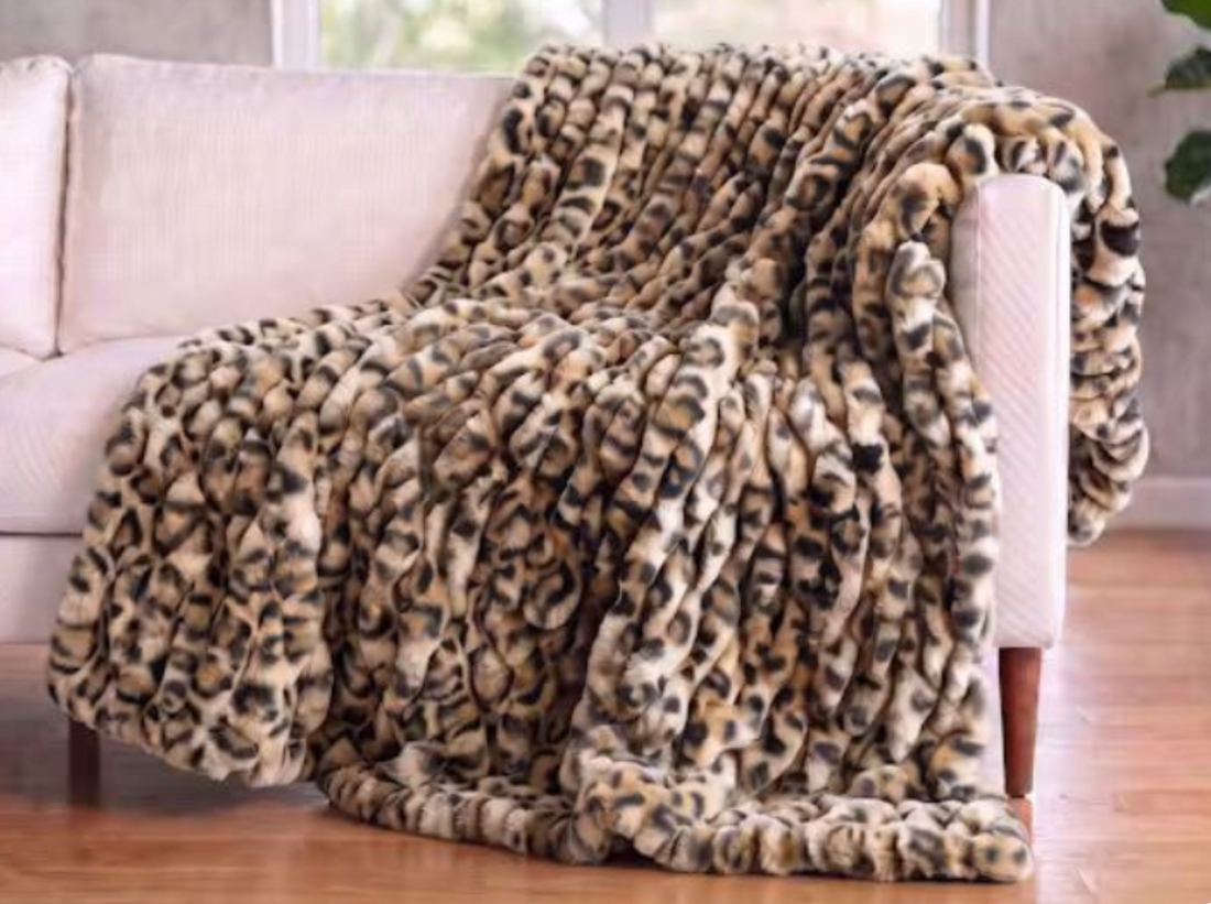 Clouded Leo Sand SOLACE Premium Luxury Minky Blanket - Pre-Order