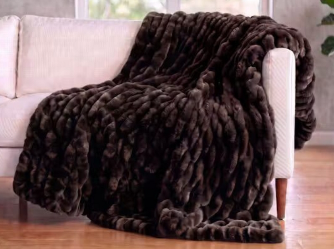 Chocolate SOLACE Premium Luxury Minky Blanket - Pre-Order