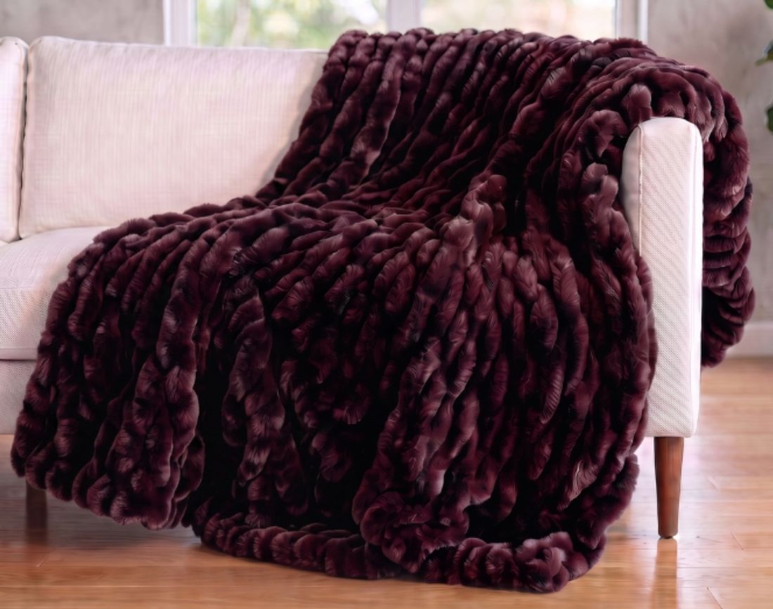 Cherry Cola Enzo SOLACE Premium Luxury Minky Blanket - Pre-Order