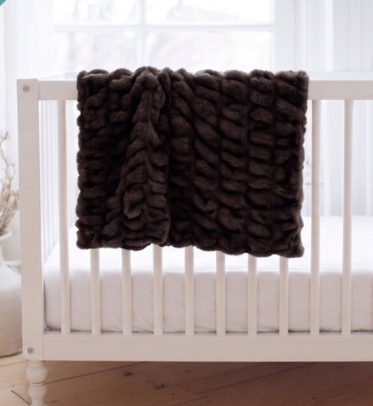 Black Coffee Enzo SOLACE Premium Luxury Minky Blanket - Pre-Order