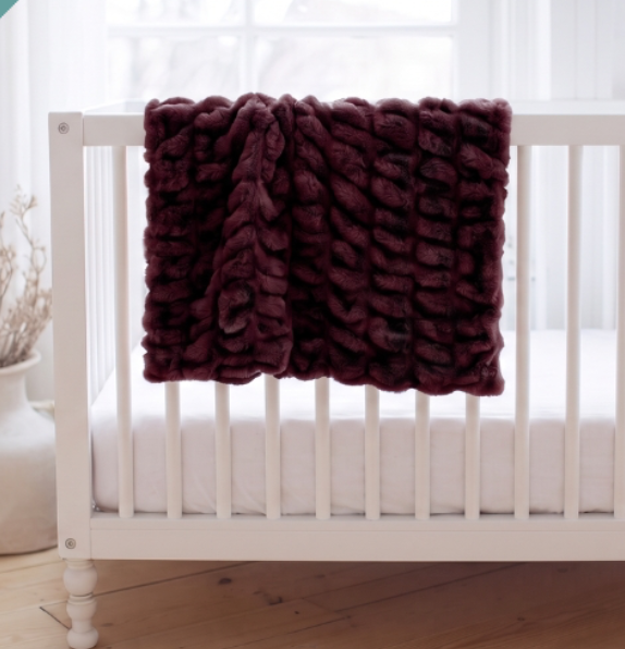 Cherry Cola Enzo SOLACE Premium Luxury Minky Blanket - Pre-Order