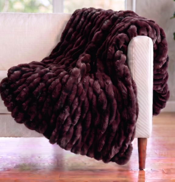 Cherry Cola Enzo SOLACE Premium Luxury Minky Blanket - Pre-Order