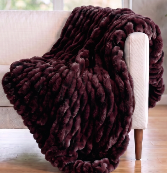 Cherry Cola Enzo SOLACE Premium Luxury Minky Blanket - Pre-Order