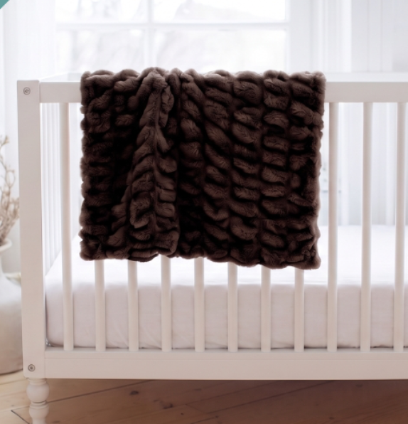 Chocolate SOLACE Premium Luxury Minky Blanket - Pre-Order
