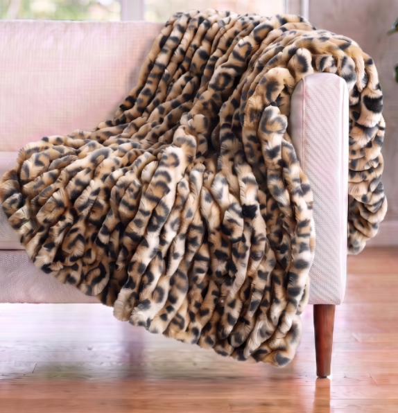 Clouded Leo Sand SOLACE Premium Luxury Minky Blanket - Pre-Order