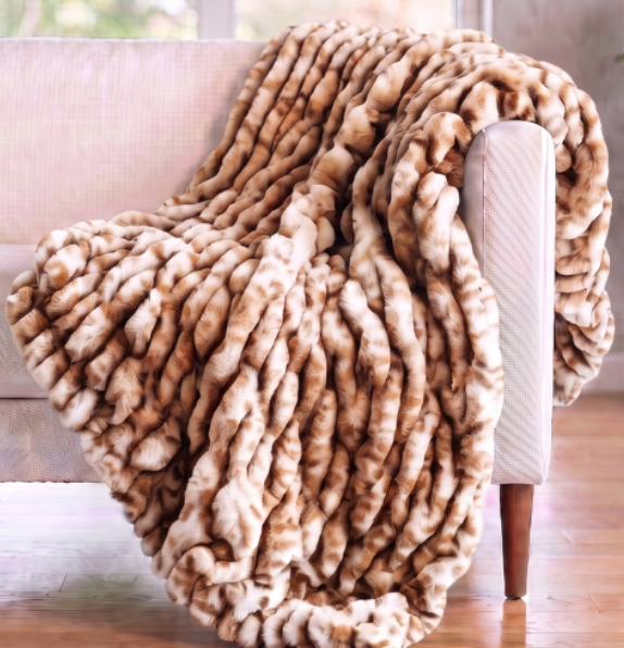 Woodland Cheetah Sand SOLACE Premium Luxury Minky Blanket - Pre-Order