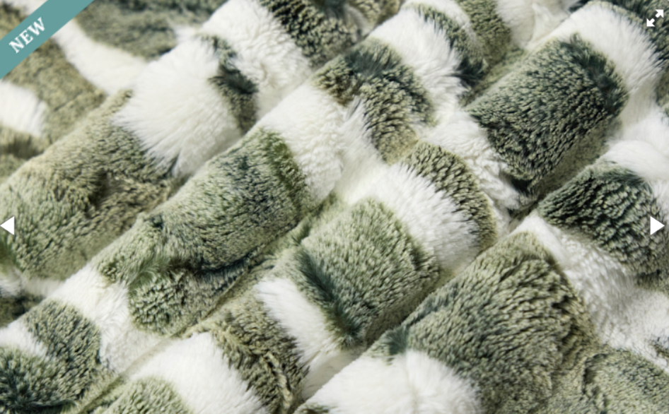 ** NEW ** Frost Himalayan - Loden - Luxury Minky Blanket - New Release Pre-Order