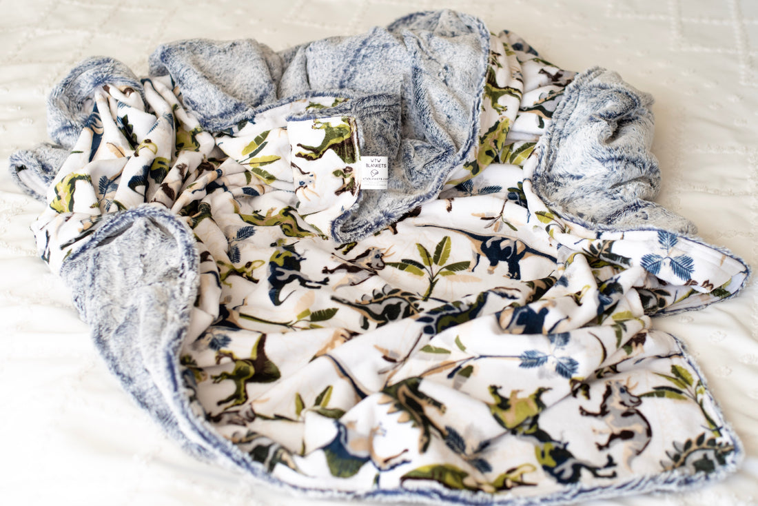 Lost World Dino Luxury Minky Blanket -Pre-Order