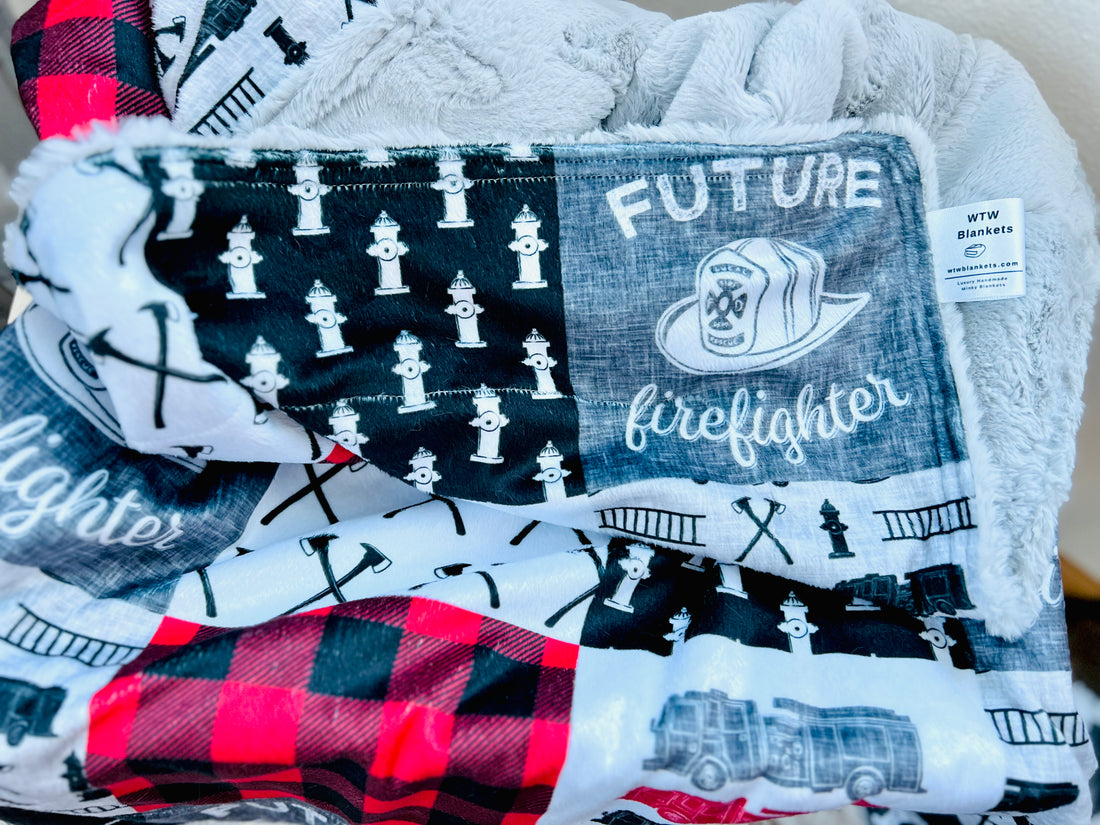 Future Firefighter Blanket - PRE-ORDER (Made to Order)