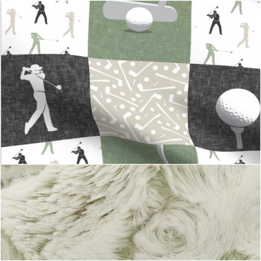 Basil Owl Golf - Luxe Minky Blanket PRE-ORDER
