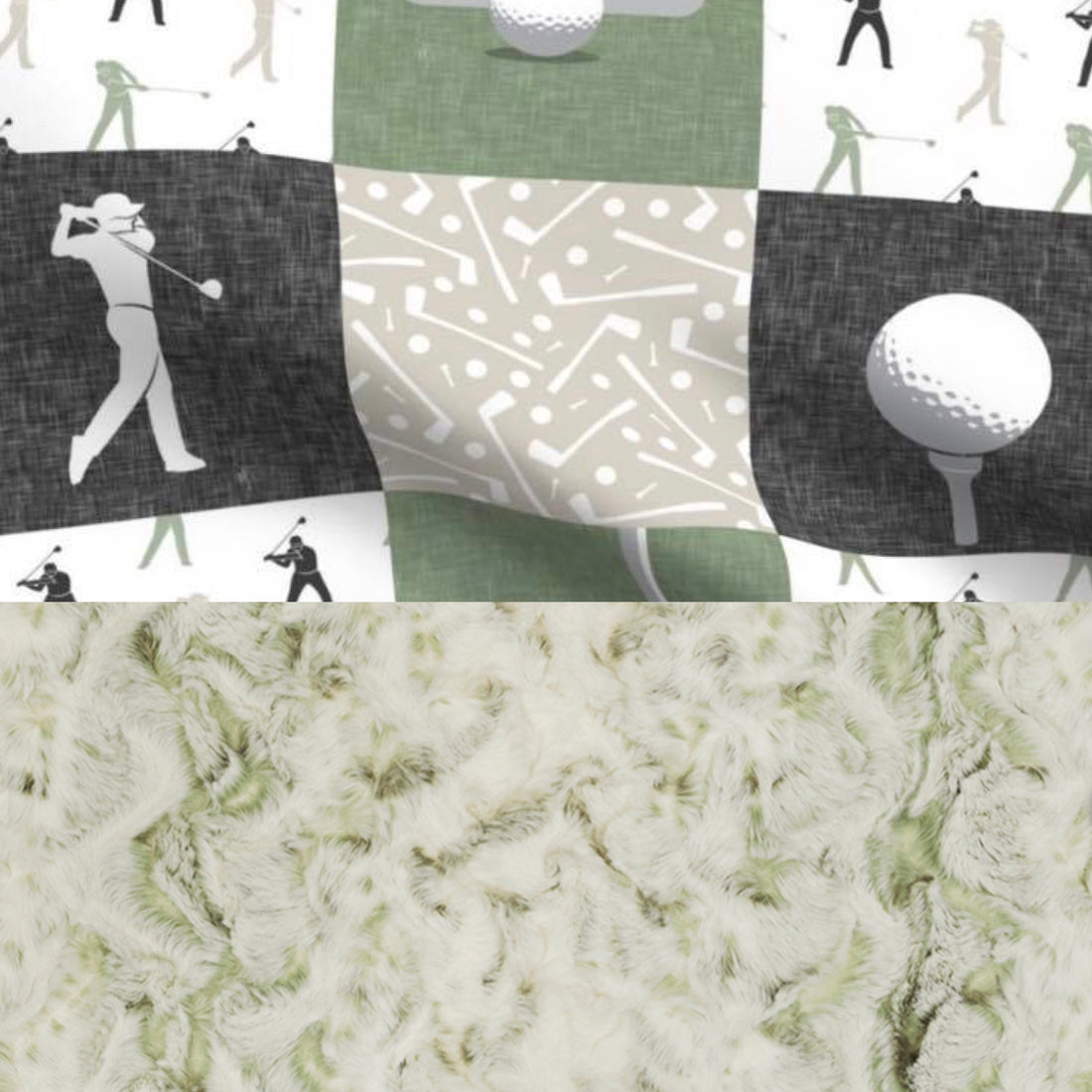 Basil Owl Golf - Luxe Minky Blanket PRE-ORDER